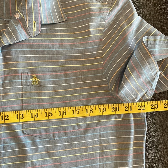 Penguin Heritage Slim Fit striped shirt size Large - Picture 7 of 7